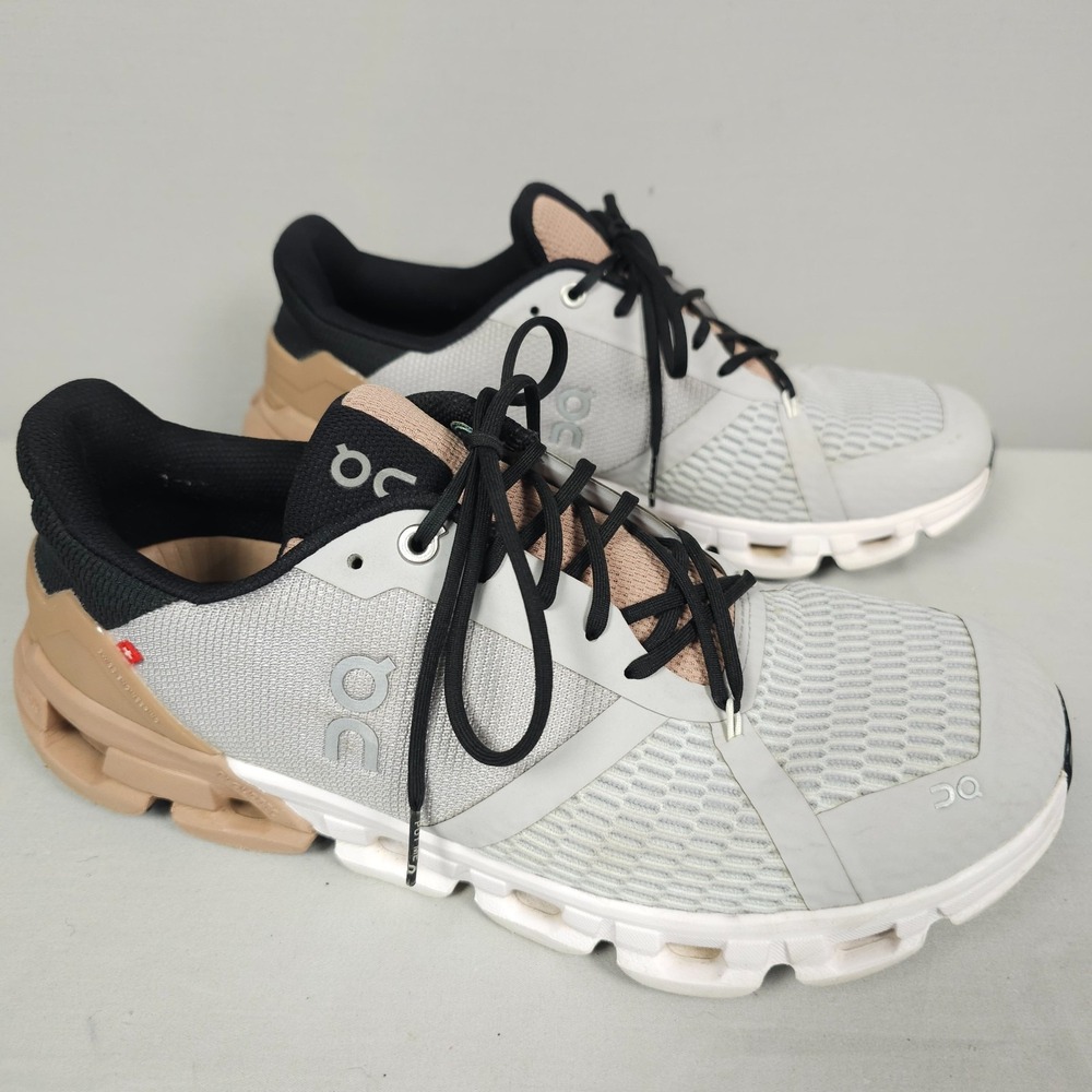 On Cloud Cloudflyer Shoes Women 10 Gray Black Beige Glacier Rosebrown Running